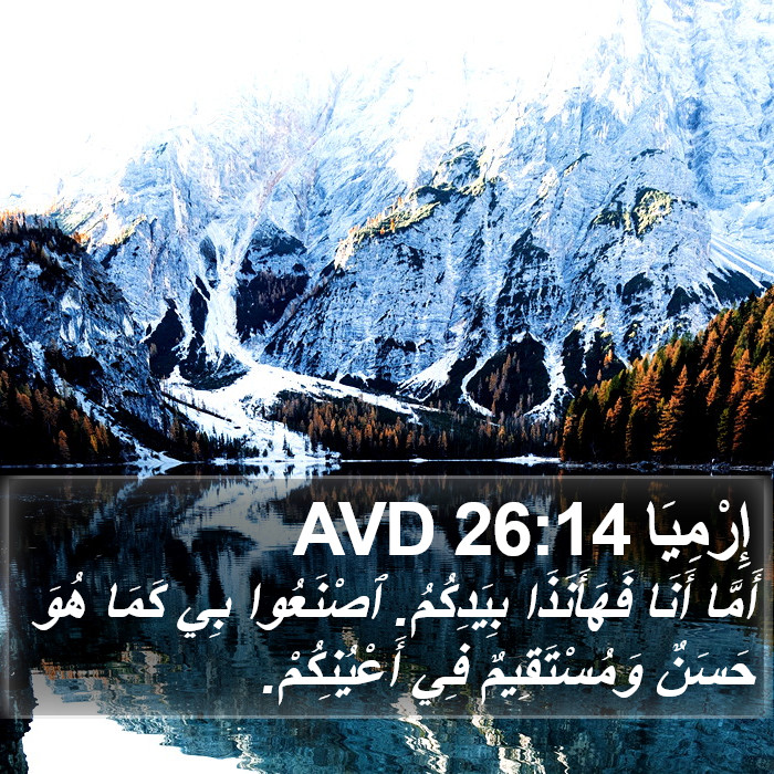 إِرْمِيَا 26:14 AVD Bible Study