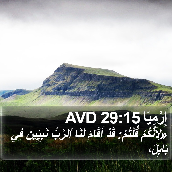 إِرْمِيَا 29:15 AVD Bible Study