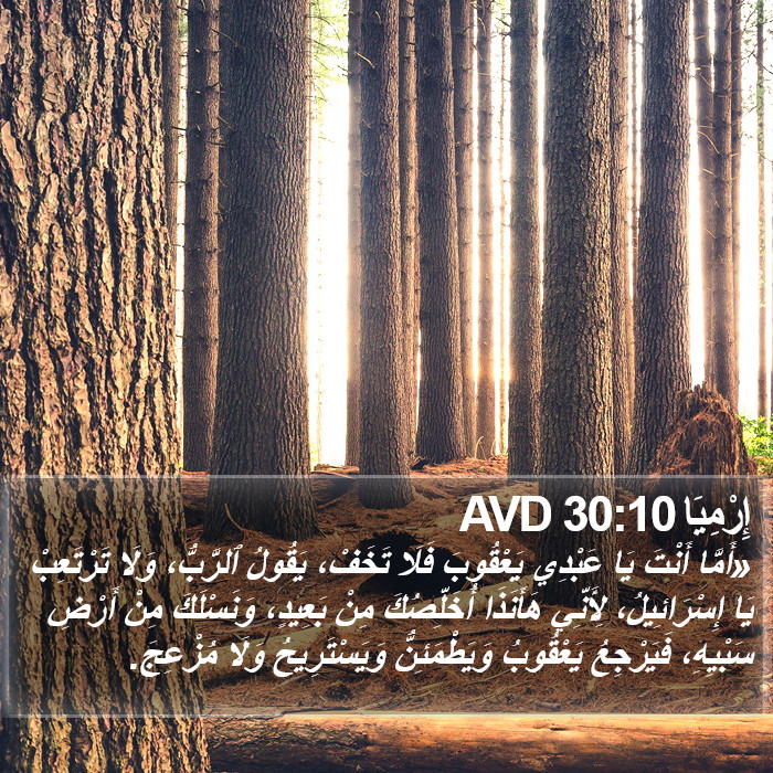 إِرْمِيَا 30:10 AVD Bible Study