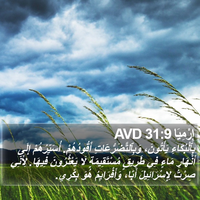 إِرْمِيَا 31:9 AVD Bible Study