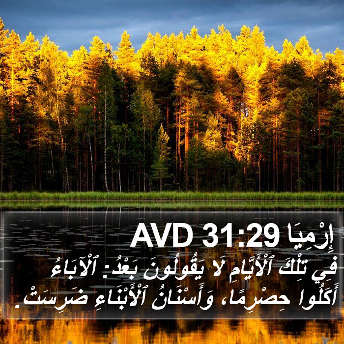 إِرْمِيَا 31:29 AVD Bible Study