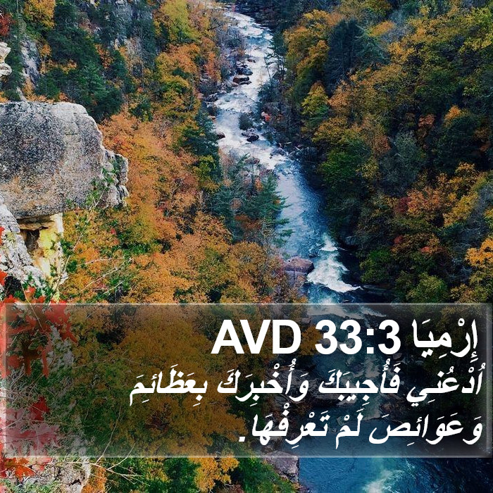 إِرْمِيَا 33:3 AVD Bible Study
