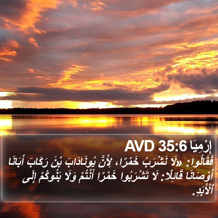 إِرْمِيَا 35:6 AVD Bible Study
