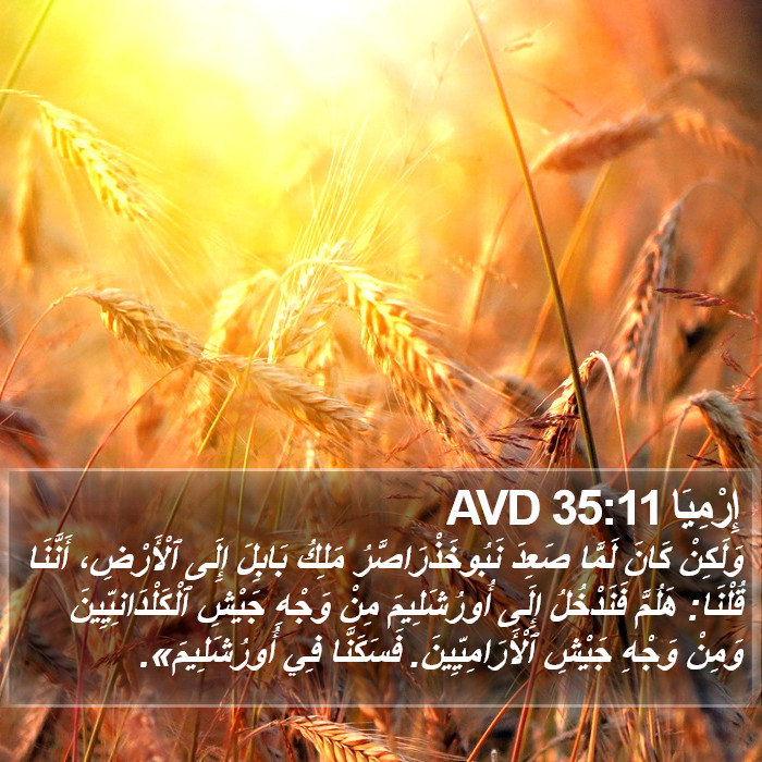 إِرْمِيَا 35:11 AVD Bible Study