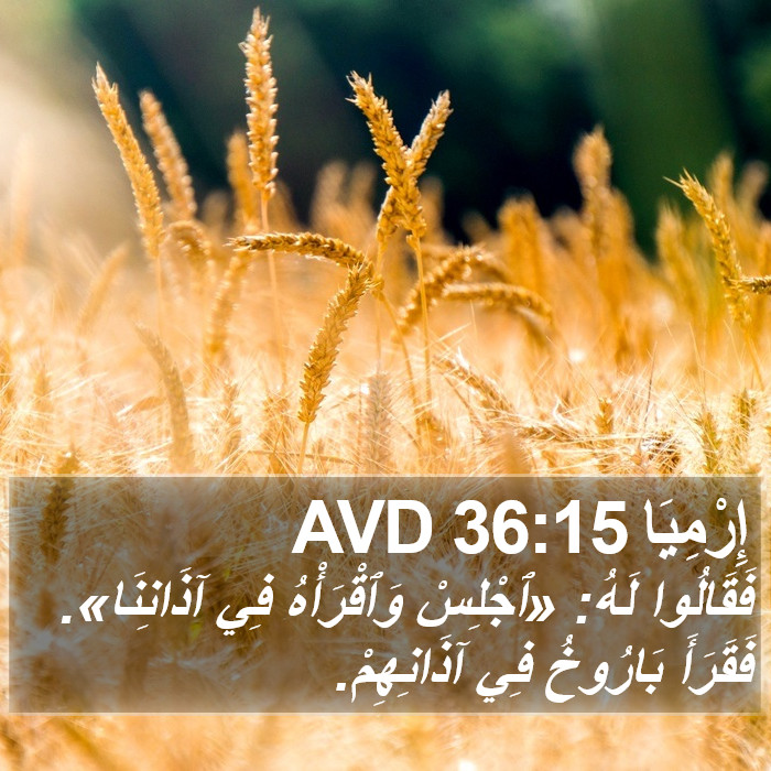 إِرْمِيَا 36:15 AVD Bible Study