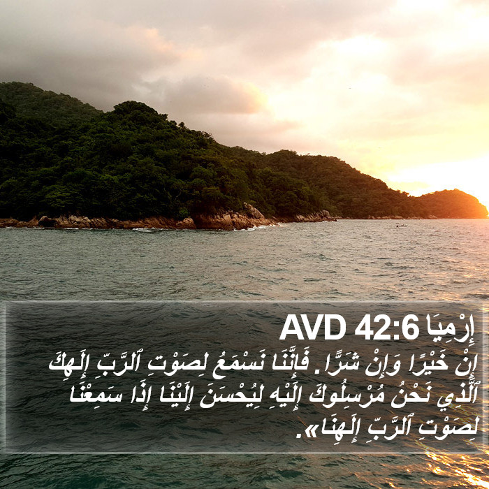 إِرْمِيَا 42:6 AVD Bible Study