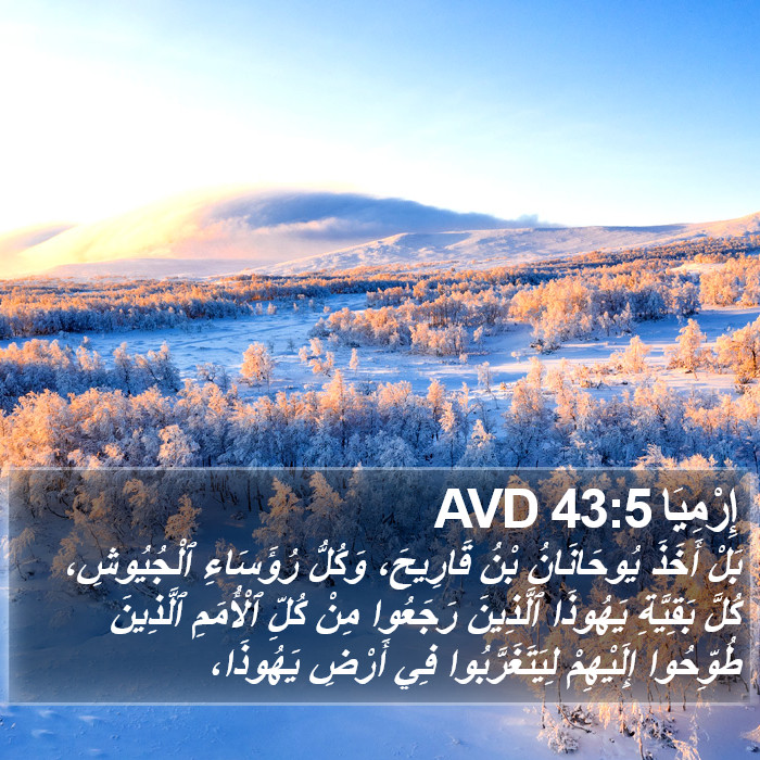 إِرْمِيَا 43:5 AVD Bible Study