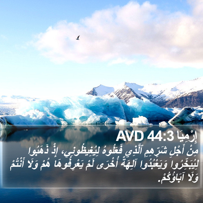 إِرْمِيَا 44:3 AVD Bible Study