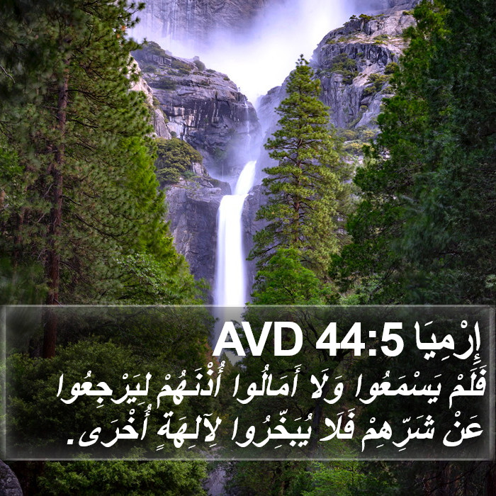 إِرْمِيَا 44:5 AVD Bible Study