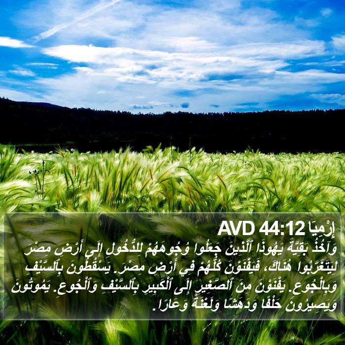 إِرْمِيَا 44:12 AVD Bible Study