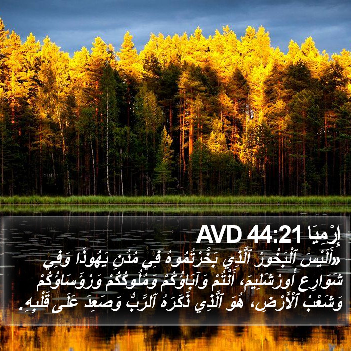 إِرْمِيَا 44:21 AVD Bible Study