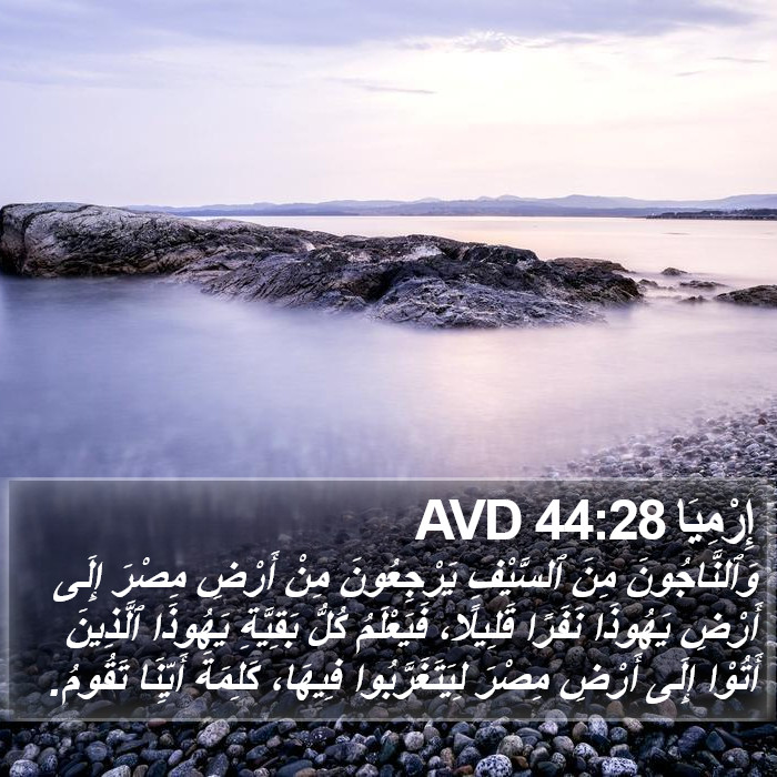 إِرْمِيَا 44:28 AVD Bible Study
