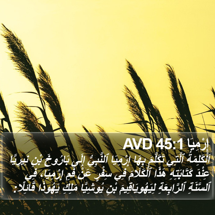 إِرْمِيَا 45:1 AVD Bible Study