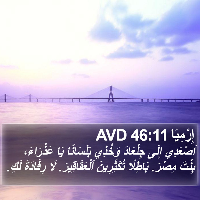 إِرْمِيَا 46:11 AVD Bible Study