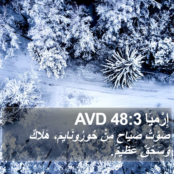 إِرْمِيَا 48:3 AVD Bible Study