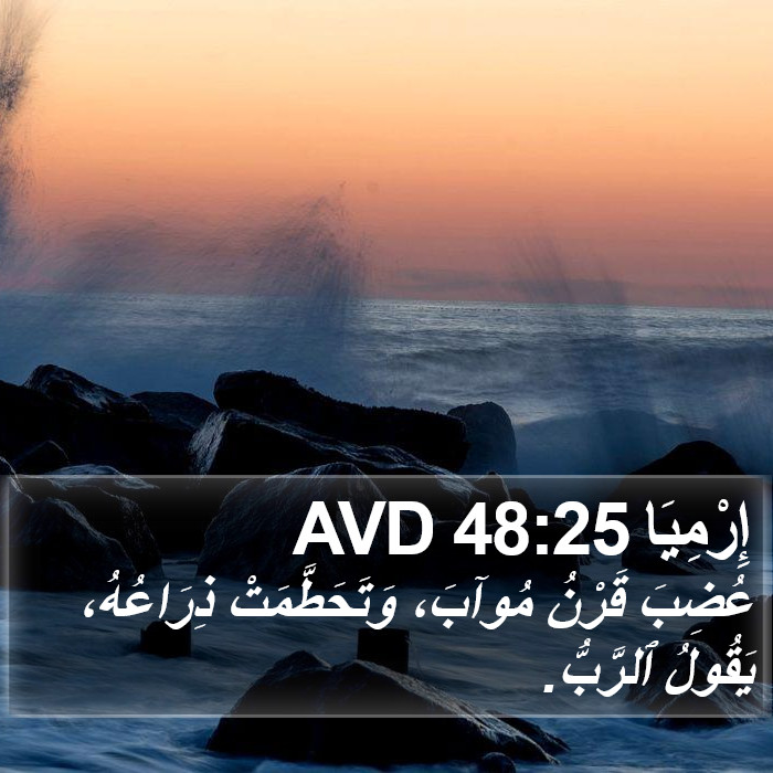 إِرْمِيَا 48:25 AVD Bible Study