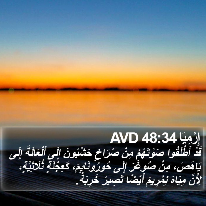 إِرْمِيَا 48:34 AVD Bible Study