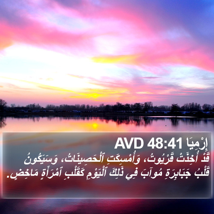 إِرْمِيَا 48:41 AVD Bible Study