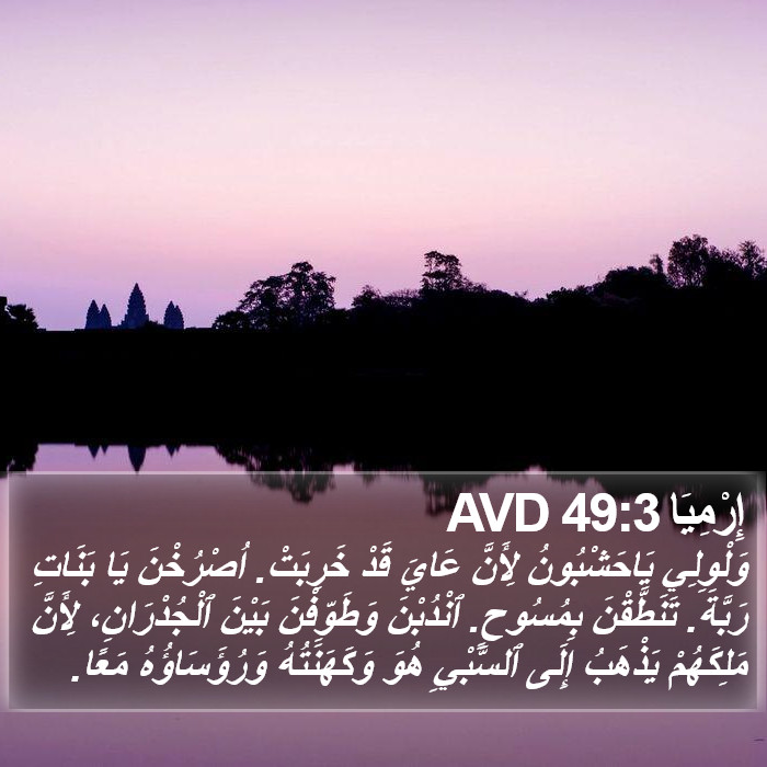 إِرْمِيَا 49:3 AVD Bible Study