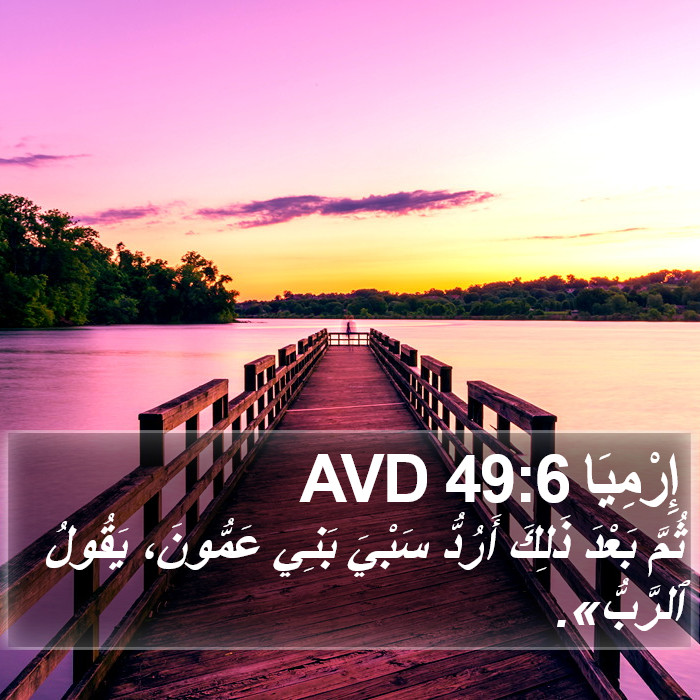 إِرْمِيَا 49:6 AVD Bible Study