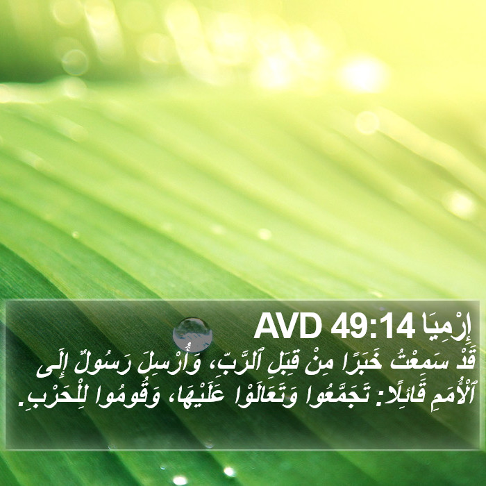 إِرْمِيَا 49:14 AVD Bible Study