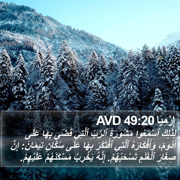 إِرْمِيَا 49:20 AVD Bible Study