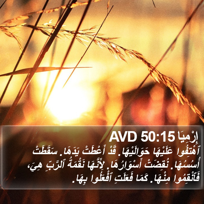 إِرْمِيَا 50:15 AVD Bible Study