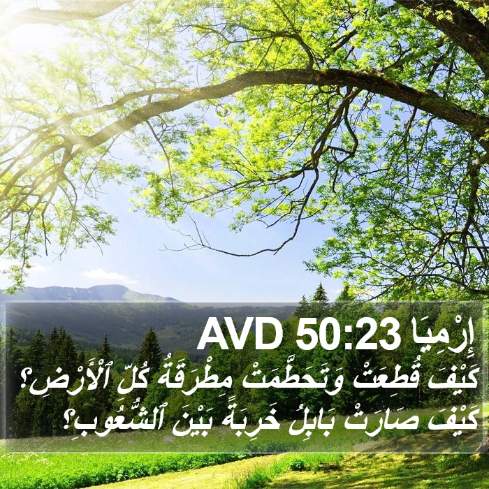 إِرْمِيَا 50:23 AVD Bible Study