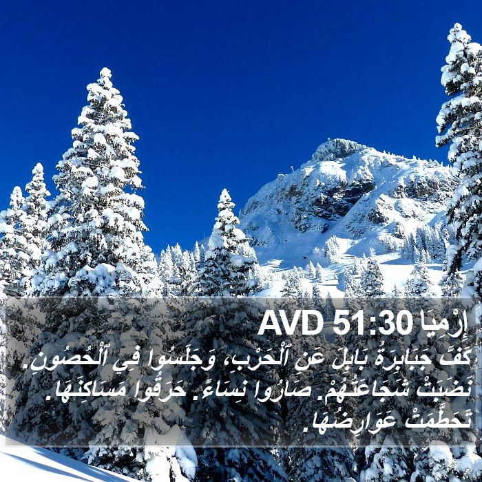 إِرْمِيَا 51:30 AVD Bible Study