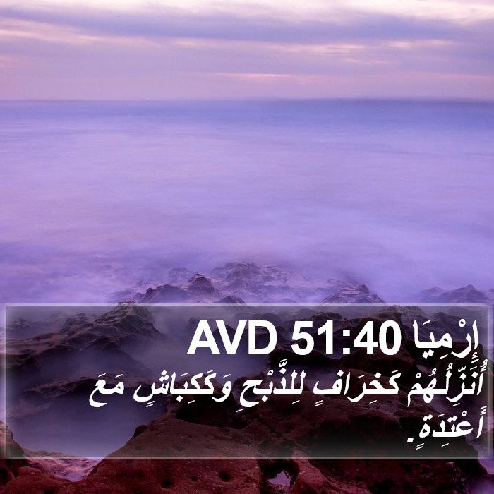 إِرْمِيَا 51:40 AVD Bible Study
