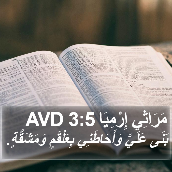 مَرَاثِي إِرْمِيَا 3:5 AVD Bible Study