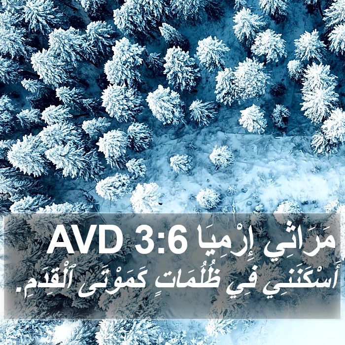 مَرَاثِي إِرْمِيَا 3:6 AVD Bible Study