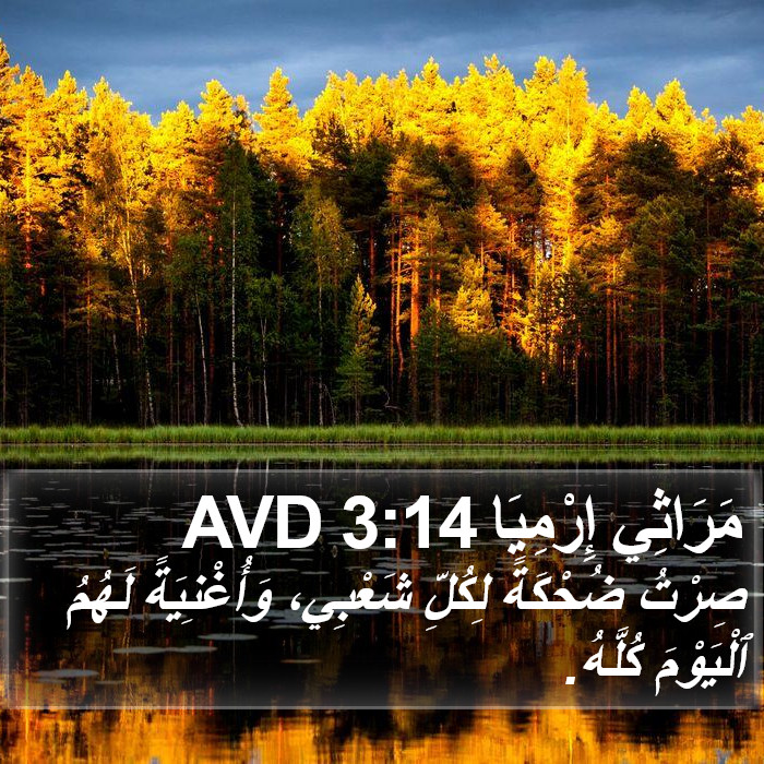 مَرَاثِي إِرْمِيَا 3:14 AVD Bible Study