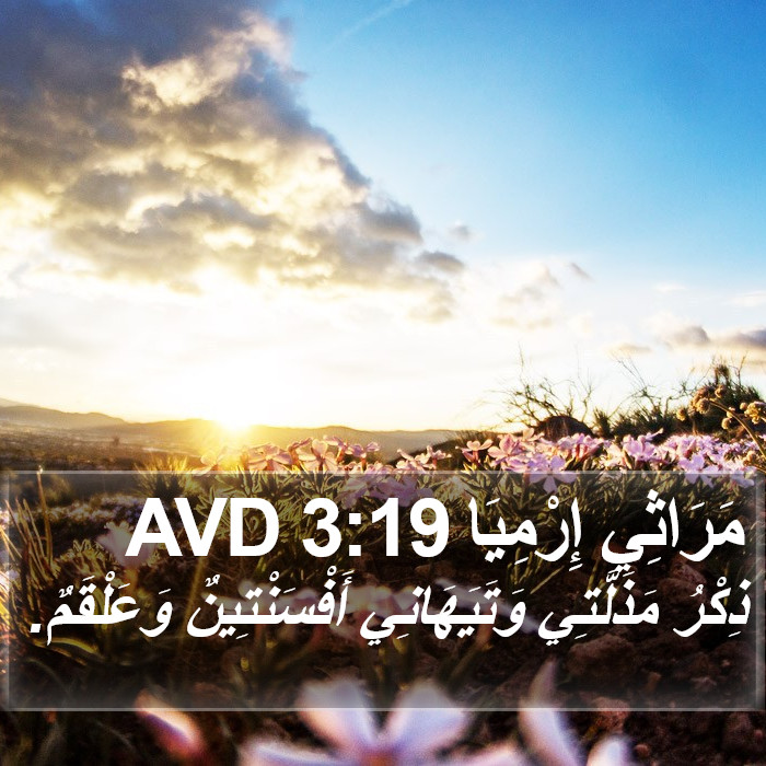 مَرَاثِي إِرْمِيَا 3:19 AVD Bible Study
