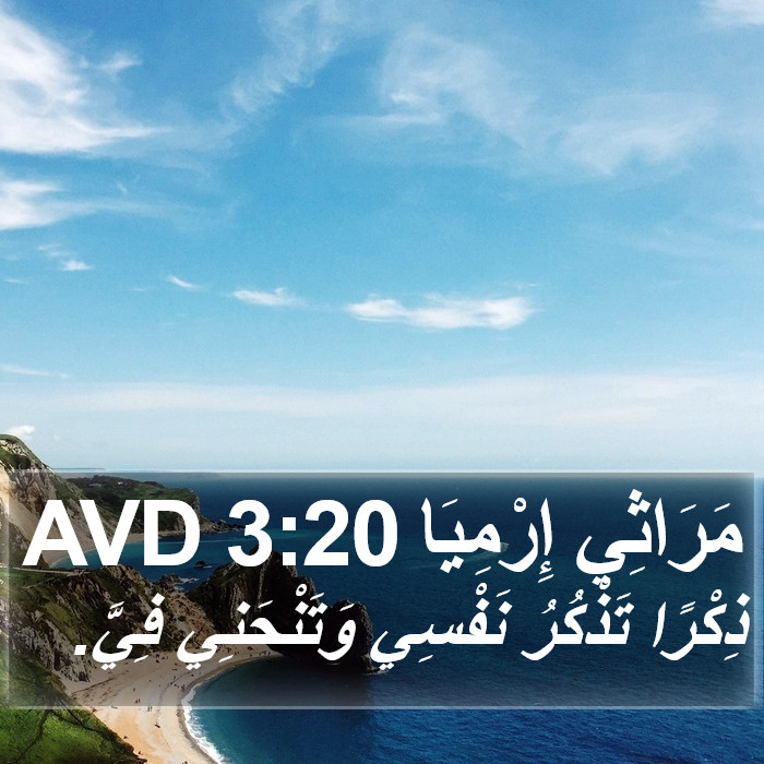مَرَاثِي إِرْمِيَا 3:20 AVD Bible Study
