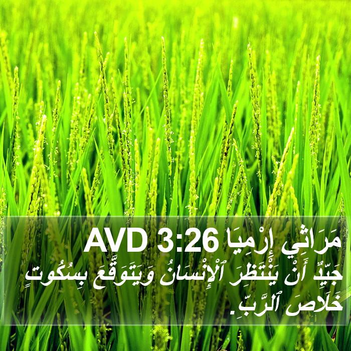 مَرَاثِي إِرْمِيَا 3:26 AVD Bible Study