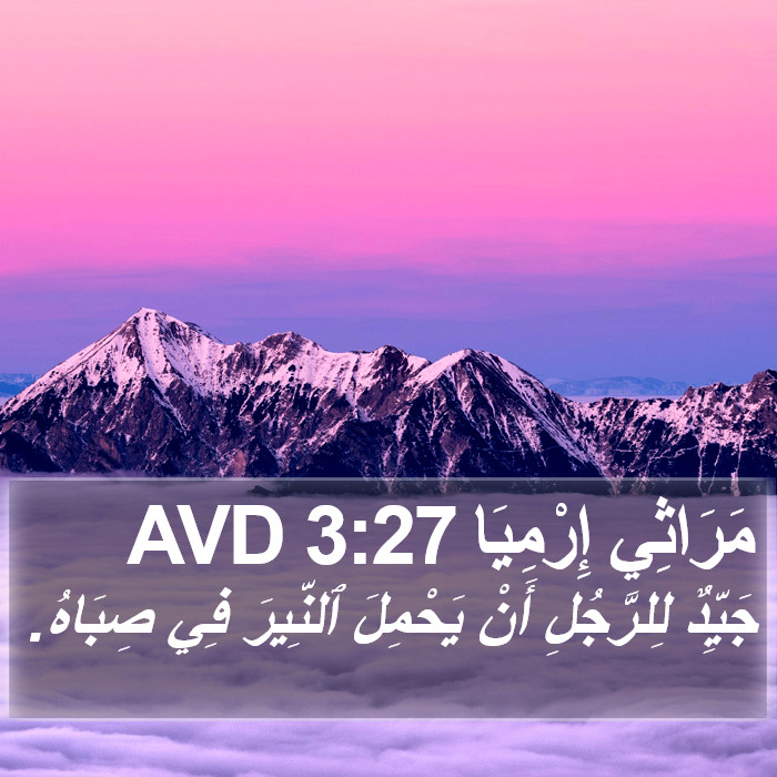 مَرَاثِي إِرْمِيَا 3:27 AVD Bible Study