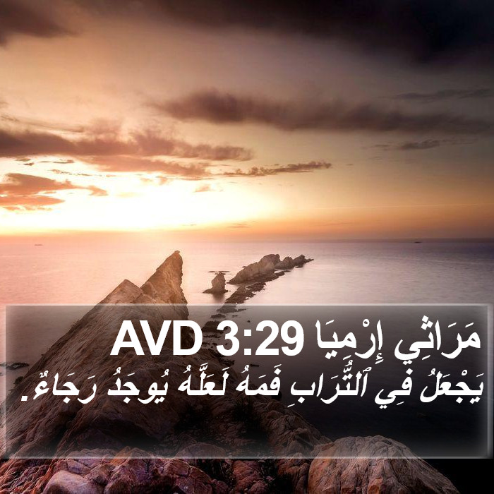 مَرَاثِي إِرْمِيَا 3:29 AVD Bible Study