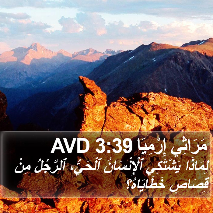 مَرَاثِي إِرْمِيَا 3:39 AVD Bible Study