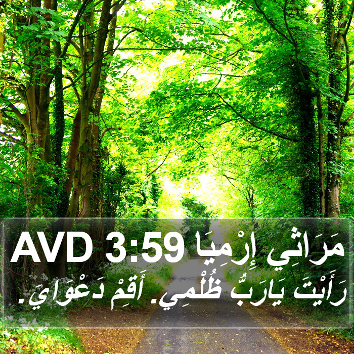مَرَاثِي إِرْمِيَا 3:59 AVD Bible Study