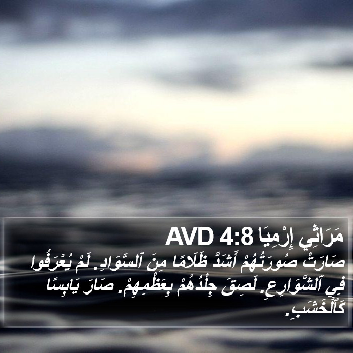 مَرَاثِي إِرْمِيَا 4:8 AVD Bible Study