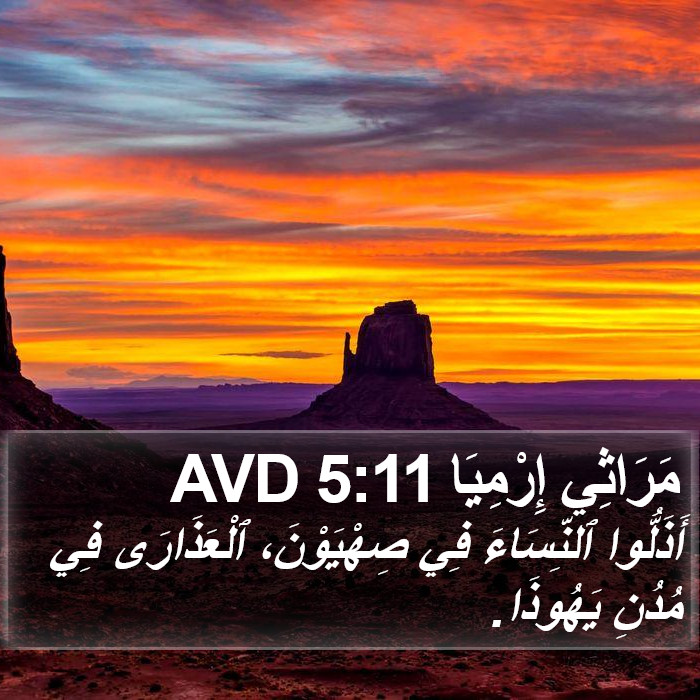 مَرَاثِي إِرْمِيَا 5:11 AVD Bible Study