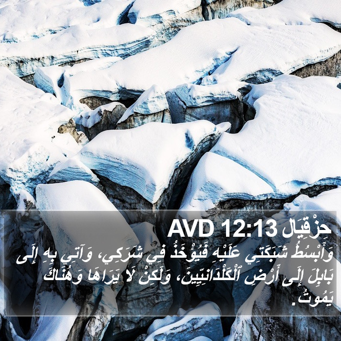 حِزْقِيَال 12:13 AVD Bible Study
