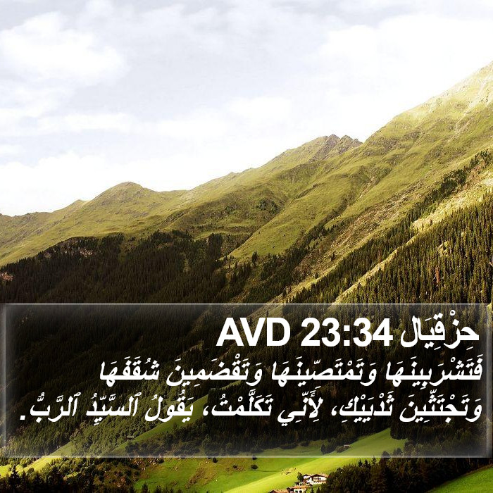 حِزْقِيَال 23:34 AVD Bible Study