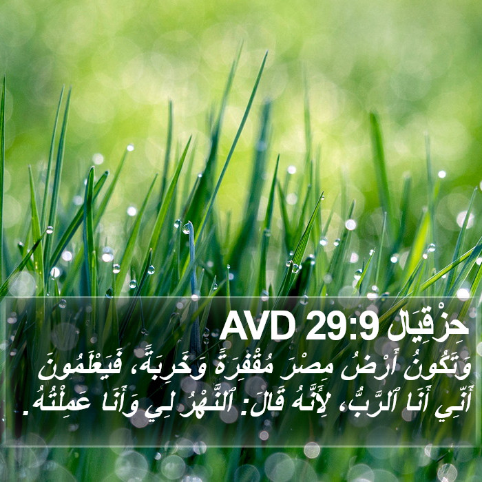 حِزْقِيَال 29:9 AVD Bible Study