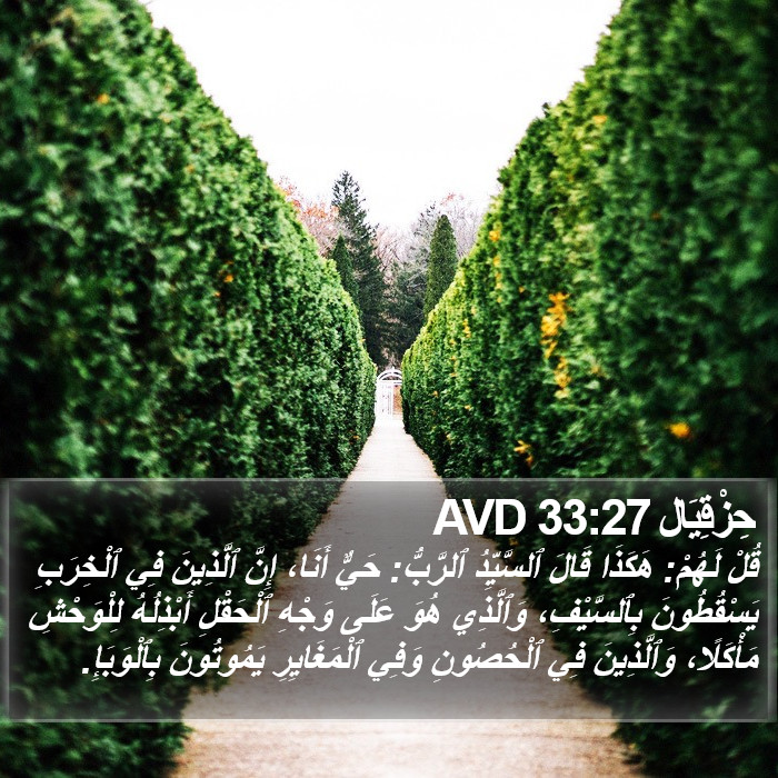 حِزْقِيَال 33:27 AVD Bible Study