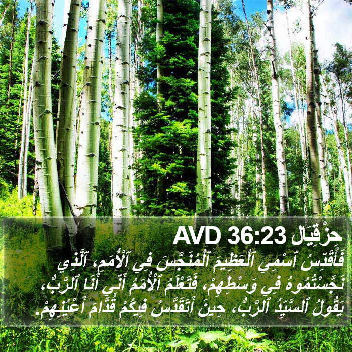 حِزْقِيَال 36:23 AVD Bible Study