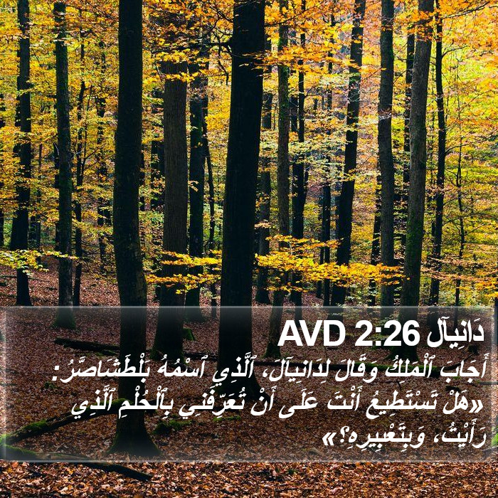 دَانِيآل 2:26 AVD Bible Study