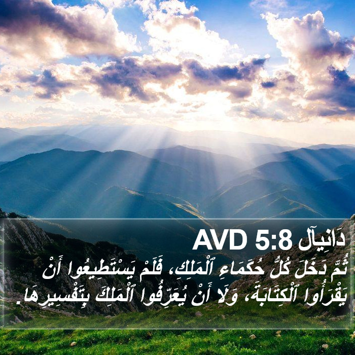 دَانِيآل 5:8 AVD Bible Study