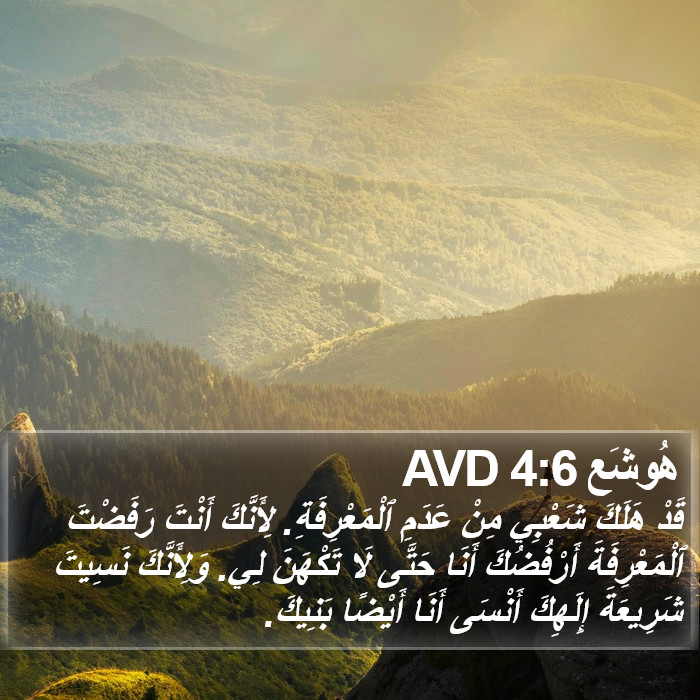 هُوشَع 4:6 AVD Bible Study